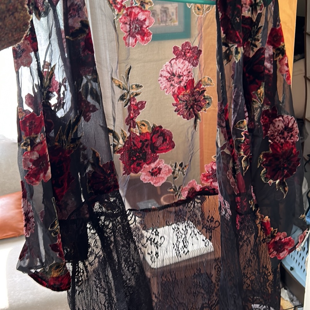 Lace & Velvet Kimono